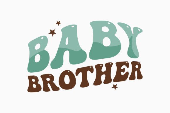 Baby Brother: A Retro Boho Graphics Gem for Crafts
