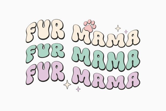 Fur Mama Retro Cat Mom Quote SVG: A Must-Have for Graphics and Crafts