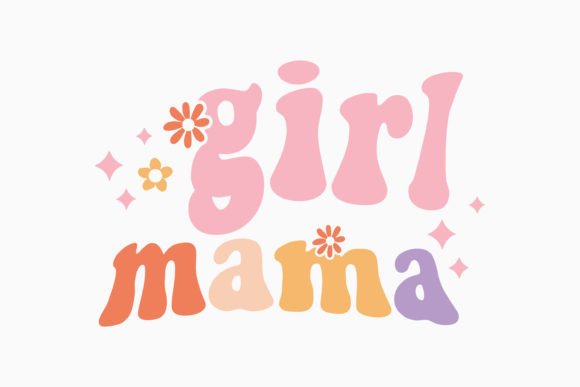 Girl Mama: A Versatile Retro Graphics Asset for Crafts