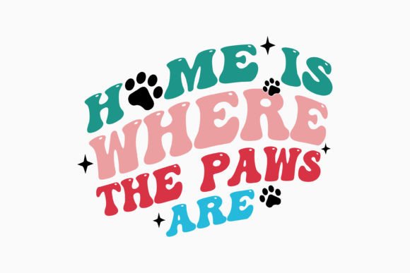 Home is Where the Paws Are: A Versatile Retro Dog SVG for Crafts