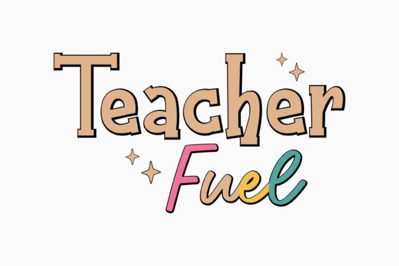 Teacher Fuel Retro Teacher SVG: A Versatile Graphics Asset for Crafts